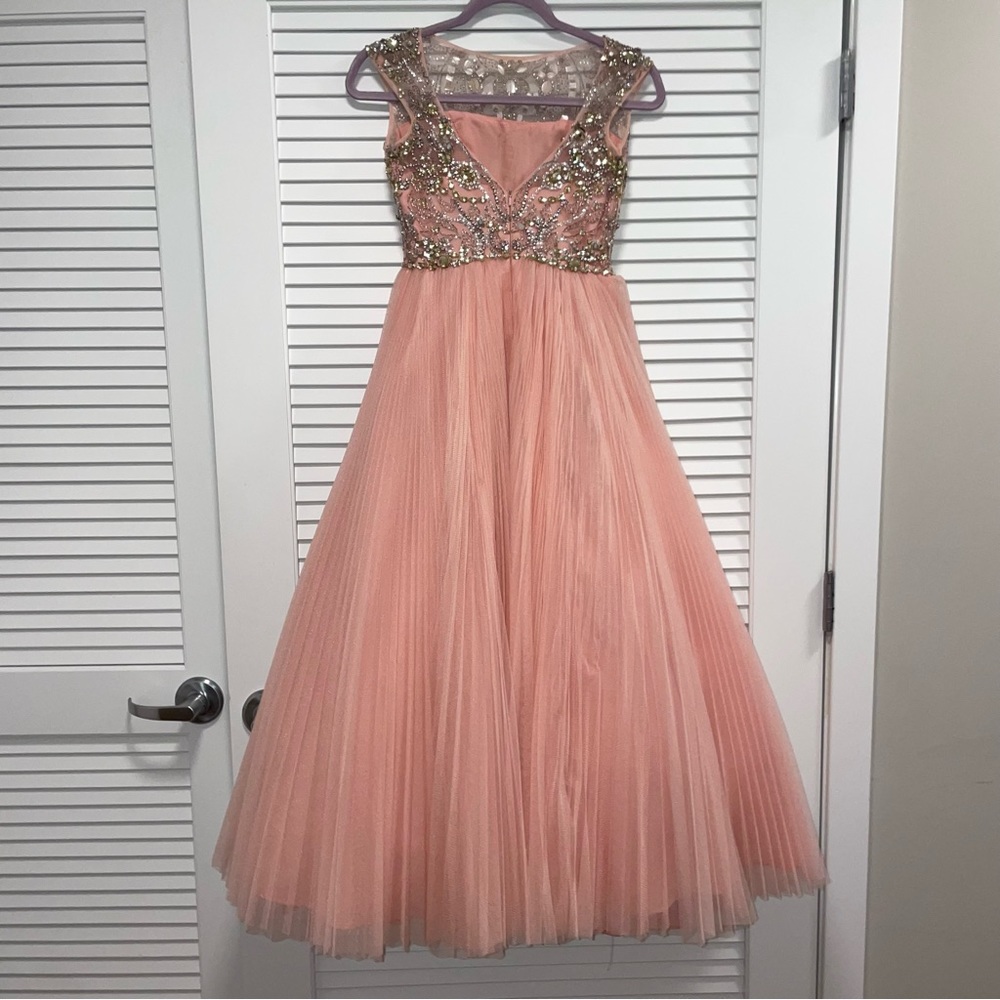 blush pink sherri hill gown - Picture 4 of 7